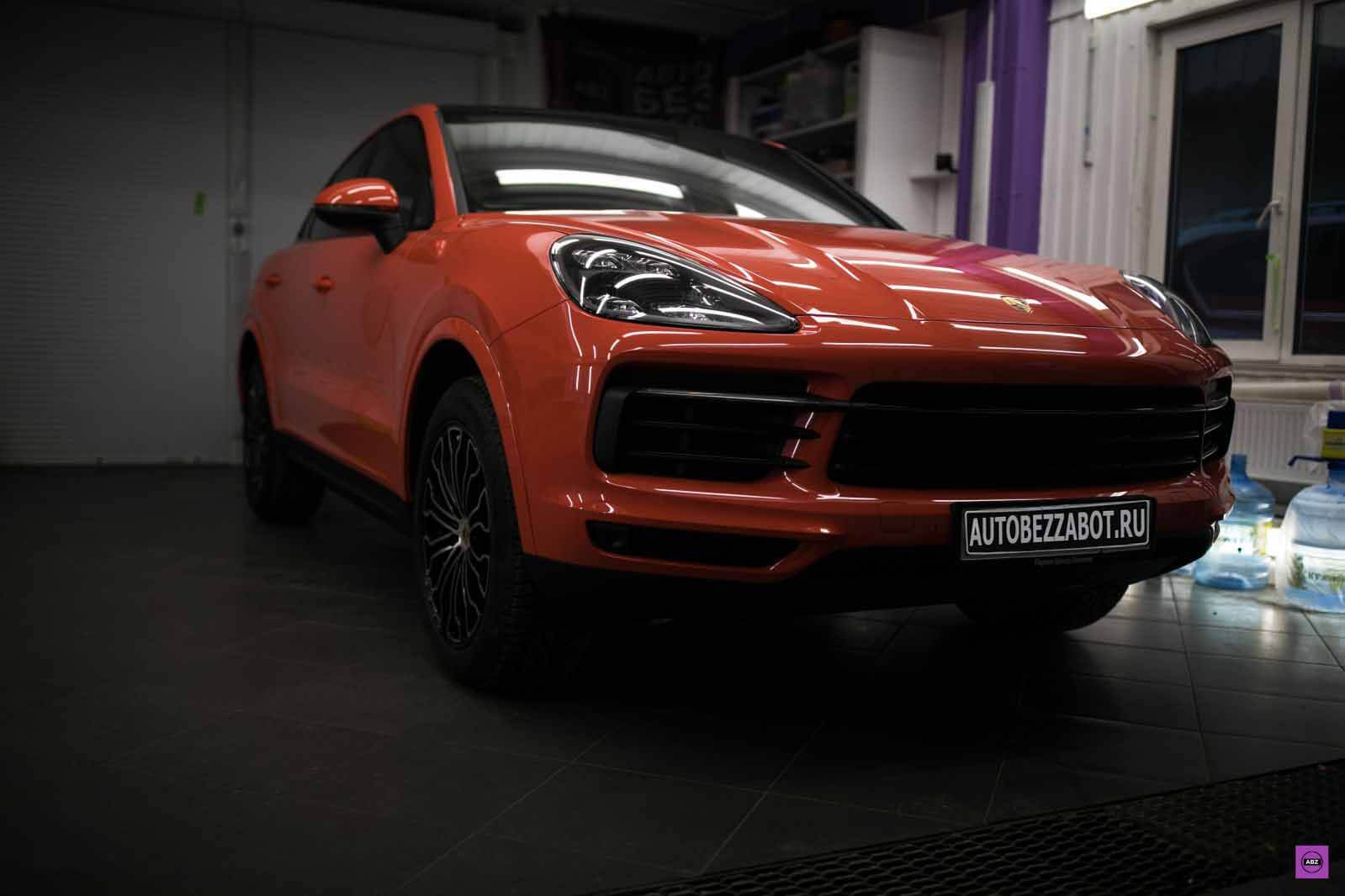 Фото Новый Porsche Cayenne Coupé “Lava Orange” под LLumar Platinum Plus PPF Matte