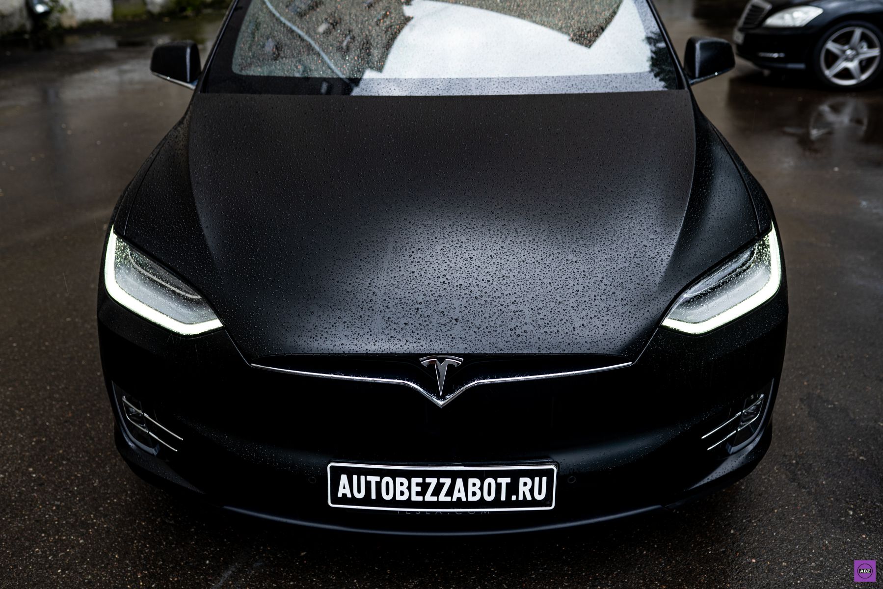 Фото Матовая Tesla Model X с максимальным комплектом защиты