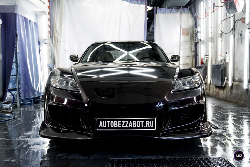 Уход за автомобилем в 2026 году 2 Ручная мойка автомобиля Mazda RX-8 в детейлинг-центре ABZ