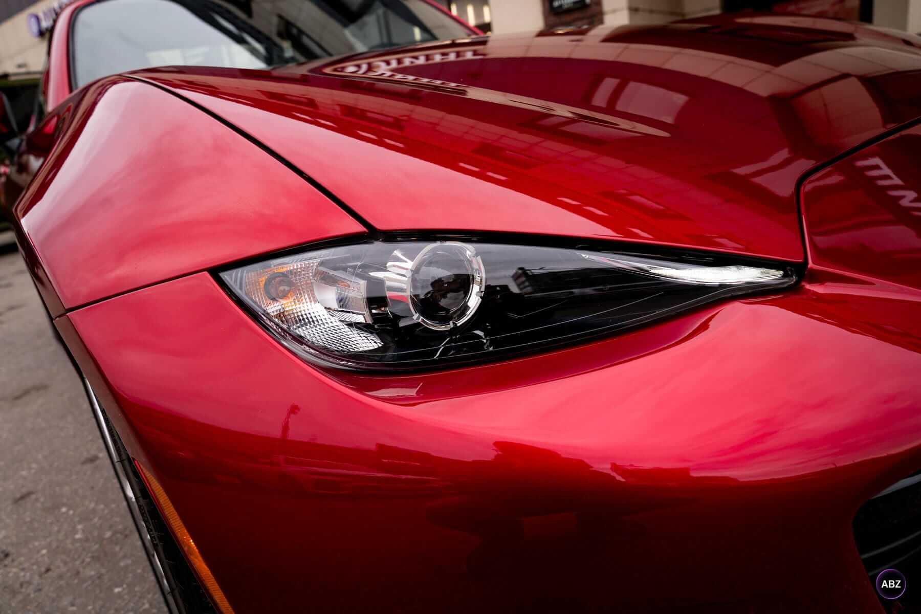 Оклейка автомобиля полиуретановой плёнкой: полная защита кузова Mazda MX-5 12 Фото Оклейка автомобиля полиуретановой плёнкой: полная защита кузова Mazda MX-5