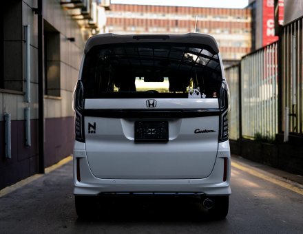 Фото оклейки антигравийной пленкой Honda N-Box